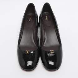 مملوكة مسبقًا Chloe Marcie Size 36 Black Patent Leather Pumps