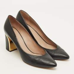 Pre Owned Chloe Beckie Size 41 Black Leather Pointed Toe Pumps