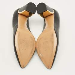 Pre Owned Chloe Beckie Size 41 Black Leather Pointed Toe Pumps