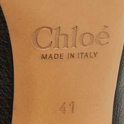 Pre Owned Chloe Beckie Size 41 Black Leather Pointed Toe Pumps