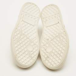 Pre Owned حذاء رياضي كلوي سوزانا جلد بيج مزين بدبابيس سهل الارتداء مقاس 37