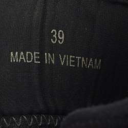 Pre Owned Chloe Lilli Size 39 Black Fabric and Nylon Platform Sandals