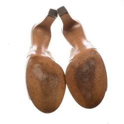 Pre Owned Chloe Multicolor Leather Slingback Mules Sandals Size 40