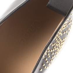 Chloe Black Leather Stud Embellished Susanna Slip On Sneakers Size 40