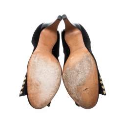 Chloé Black Suede Bow Pumps Size 39.5