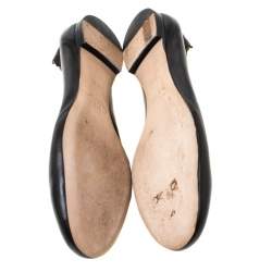 Chloe Black Leather Ballet Flats Size 36.5