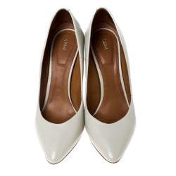 Pre Owned Chloe Beige Leather Beckie Pumps Size 39