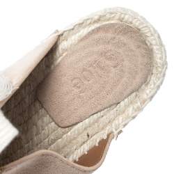 Chloe Pink Suede Harper Lace Up Flat Espadrille Slides Size 38