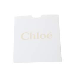 Pre Owned Chloe 2 Tone Leather Lace Up Ankle Boots Size 38.5