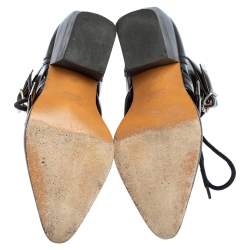 Pre Owned Chloe Black Leather Rylee Ankle Boots Size 36