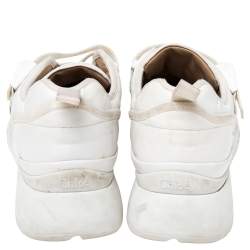 Pre Owned Chloe White Leather Sonnie Slip On Sneakers Size 38