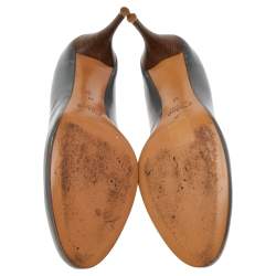 Pre Owned Chloe Grey Patent Leather Pumps Size 41