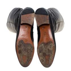 Pre Owned Chloe Black Leather Knee High Riding Boots Size 39.5