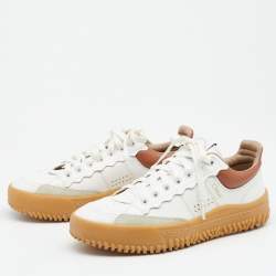Pre Owned Chloe White Leather Low Top Sneakers Size 36