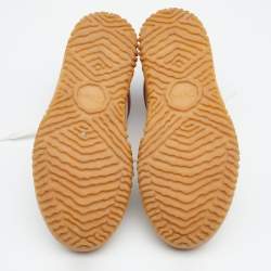 Pre Owned Chloe White Leather Low Top Sneakers Size 36