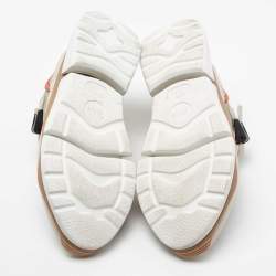 Pre Owned Chloe Multicolor Suede And Fabric Sonnie Low Top Sneakers Size 40