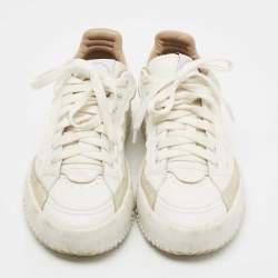 Pre Owned Chloe White Leather Franckie Sneakers Size 35