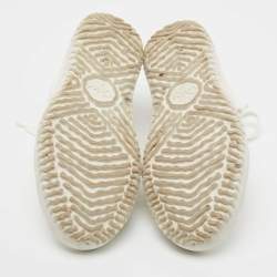 Pre Owned Chloe White Leather Franckie Sneakers Size 35