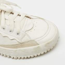 Pre Owned Chloe White Leather Franckie Sneakers Size 35