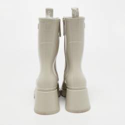 Pre Owned Chloe Grey Rubber Betty Rain Boots Size 36