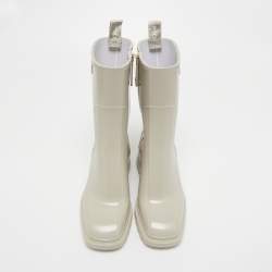Pre Owned Chloe Grey Rubber Betty Rain Boots Size 36