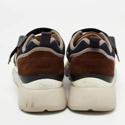 Chloe Multicolor Mesh And Suede Sonnie Low Top Sneakers Size 38