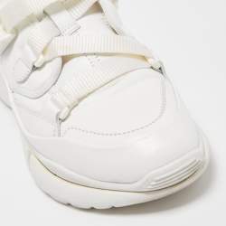 Pre Owned Chloe White Leather Sonnie Slip On Sneakers Size 38