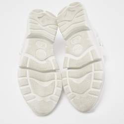 Pre Owned Chloe White Leather Sonnie Slip On Sneakers Size 38