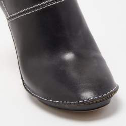 Pre Owned Chloe Black Leather Slingback Pumps Size 39