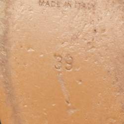 Pre Owned Chloe Black Leather Slingback Pumps Size 39