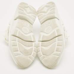 Pre Owned Chloe White Leather Sonnie Low Top Sneakers Size 36