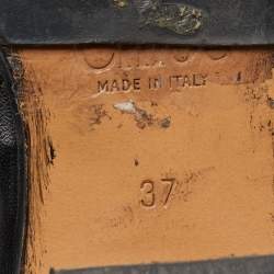 Pre Owned Chloe Black Leather Susanna Ankle Boots Size 37