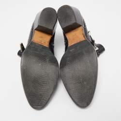 Pre Owned Chloe Black Leather Susanna Ankle Boots Size 37