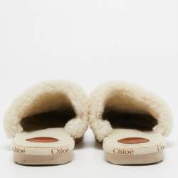 Tod's Beige/Brown Suede and Fur Moccassin Mules Size 39