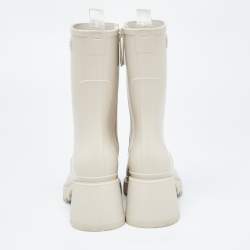 مملوكة مسبقًا Chloé Cream Rubber Iuhnr Ankle Boots Size 36