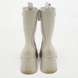 Chloe Grey Rubber Betty Rain Boots Size 37