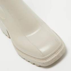 Chloe Grey Rubber Betty Rain Boots Size 37