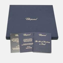 Pre Owned Chopard Rust/Orange Orlo A Mano Silk Square Foulard 