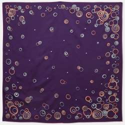 Pre Owned Chopard Purple Happy Spirit Silk Scarf