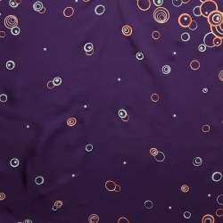 Pre Owned Chopard Purple Happy Spirit Silk Scarf