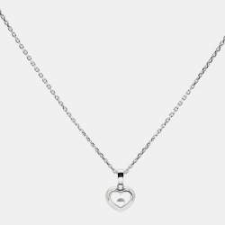 Chopard Happy Diamonds Icons 18k White Gold Pendant Necklace