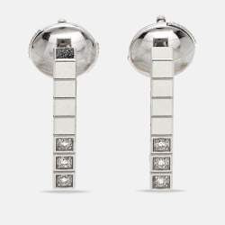 Chopard Ice Cube Diamonds 18k White Gold Earrings