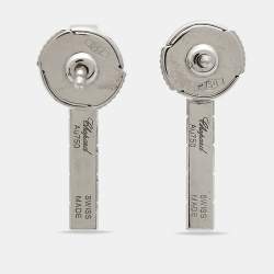 Chopard Ice Cube Diamonds 18k White Gold Earrings