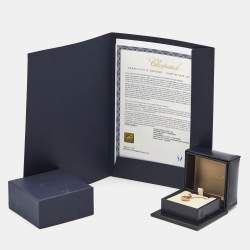 Pre Owned Chopard Happy Diamonds Icon Diamonds 18k Rose Gold Necklace