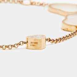Chopard Happy Hearts Mother of Pearl Diamond 18k Rose Gold Bracelet