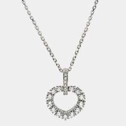 Chopard L'heure Du Diamant 18k White Gold Pendant Necklace