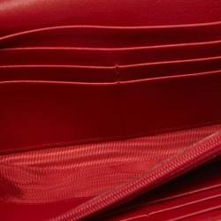 Chopard Red Leather Flap Continental Wallet