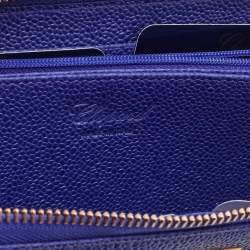 Chopard Purple Leather Zip Around Wallet