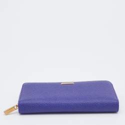 Chopard Purple Leather Zip Around Wallet