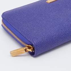 Chopard Purple Leather Zip Around Wallet